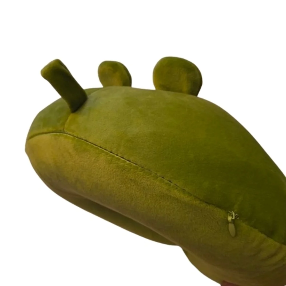 Umerci Green Frog Plush Travel Neck Pillow Memory Foam Vacation Sleep Soft
